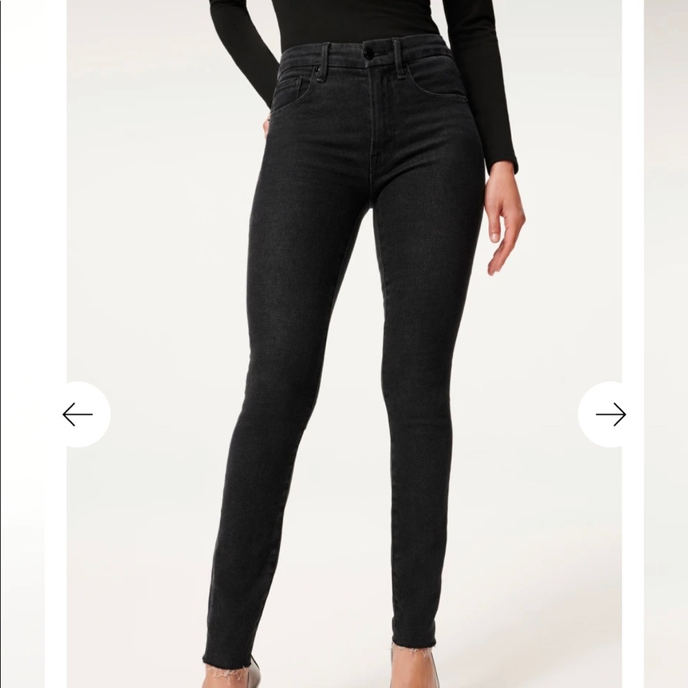 Good American jeans good legs fray hem